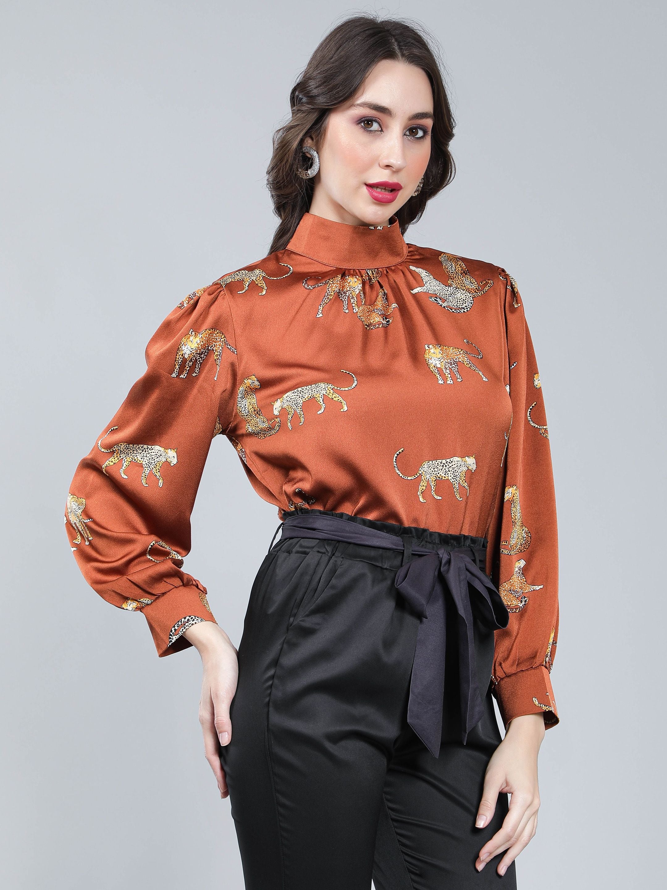 Leopards Print Blouse