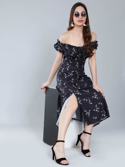 Ditsy Flower Print Dress