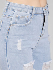 Ripped Crop Jeans