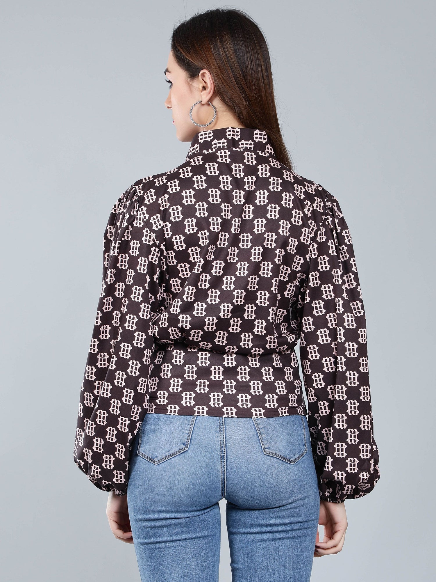 Vintage Printed Blouse