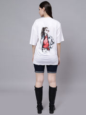 Stylish Girl Graphic Oversized T- Shirt