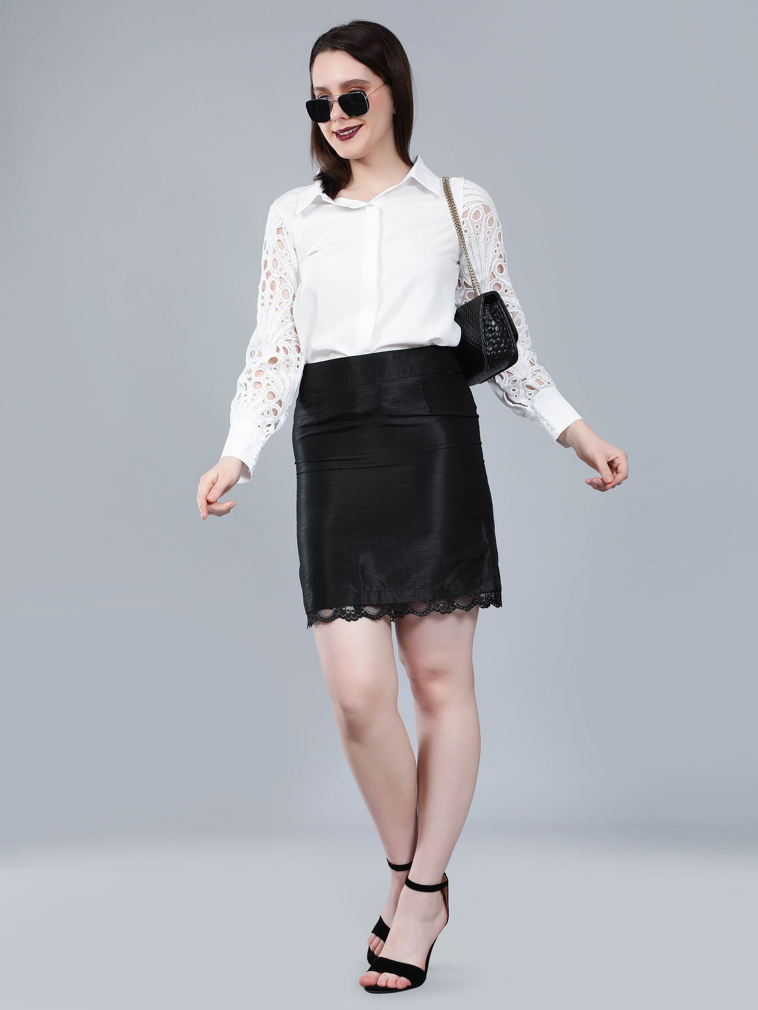 Lace Sleeves Shirt
