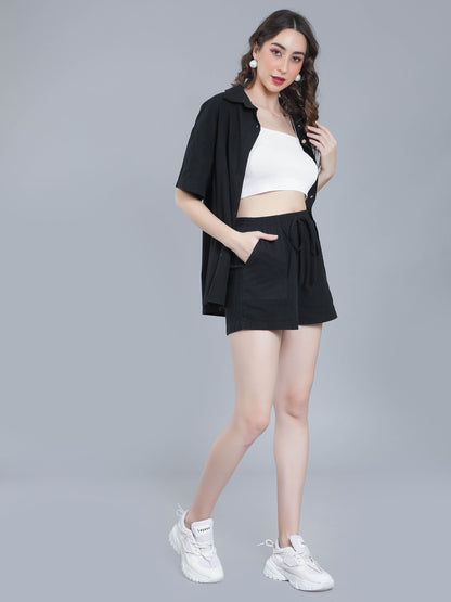 Shirt Shorts Two-Piece Casual Set