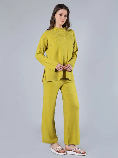 Pearl Detailed Two-Piece Set