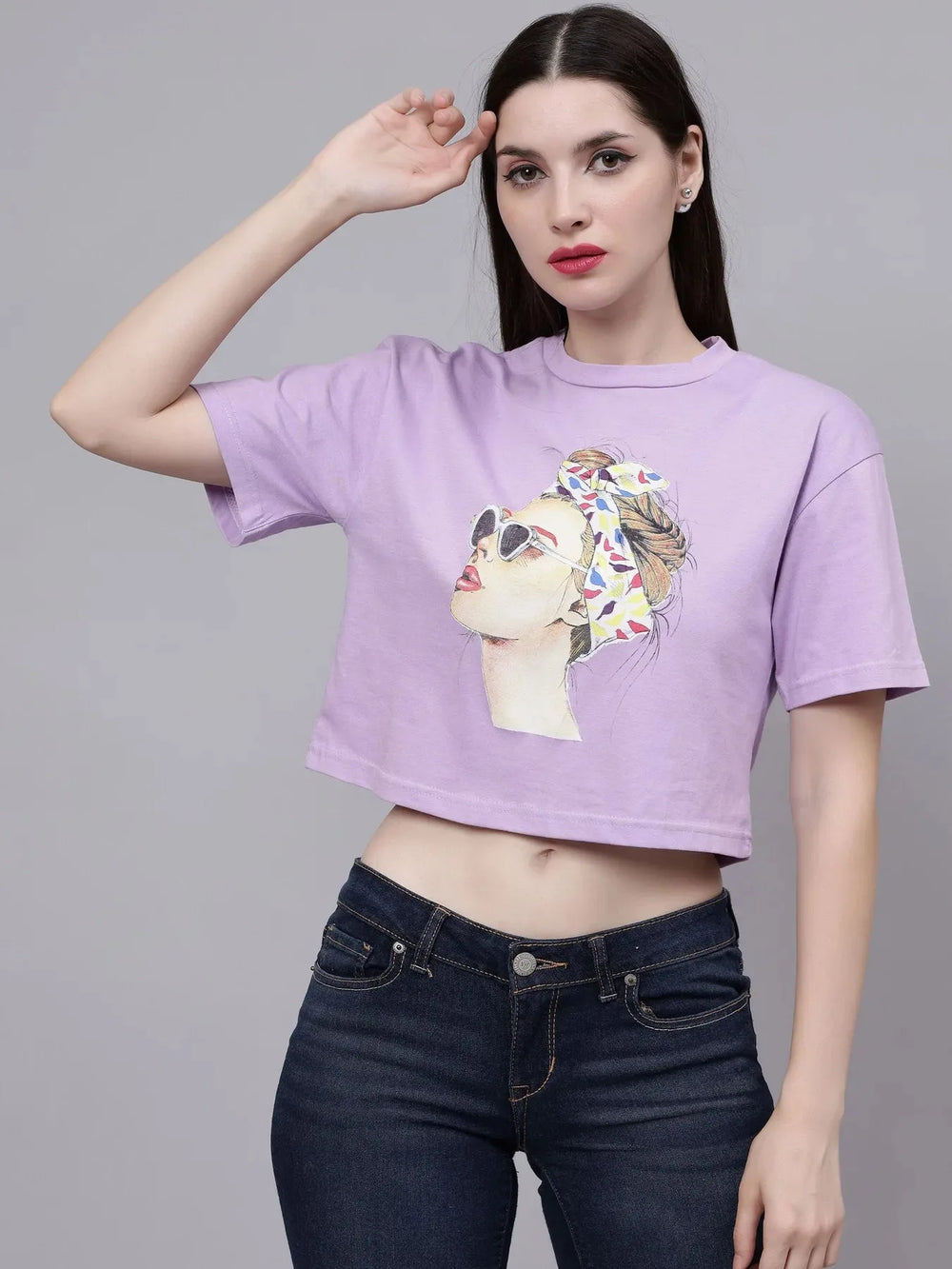 Stylish Girl Crop T-Shirt