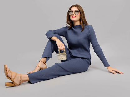 Casual Knitted Two Piece Set