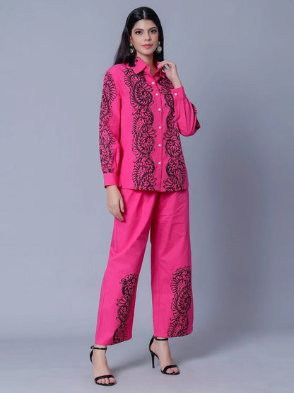 Elegant Printed Two-Piece Set