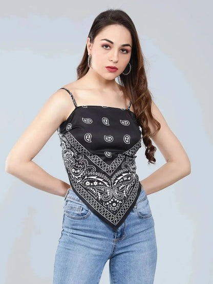 Backless Scarf Top