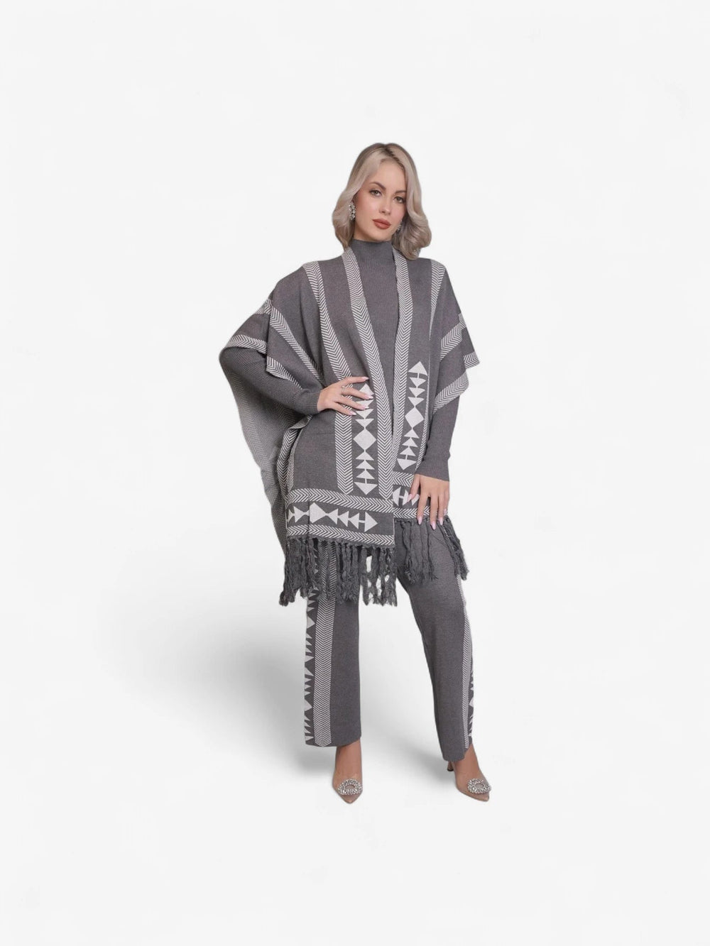 Aztec Printed Three Piece Set