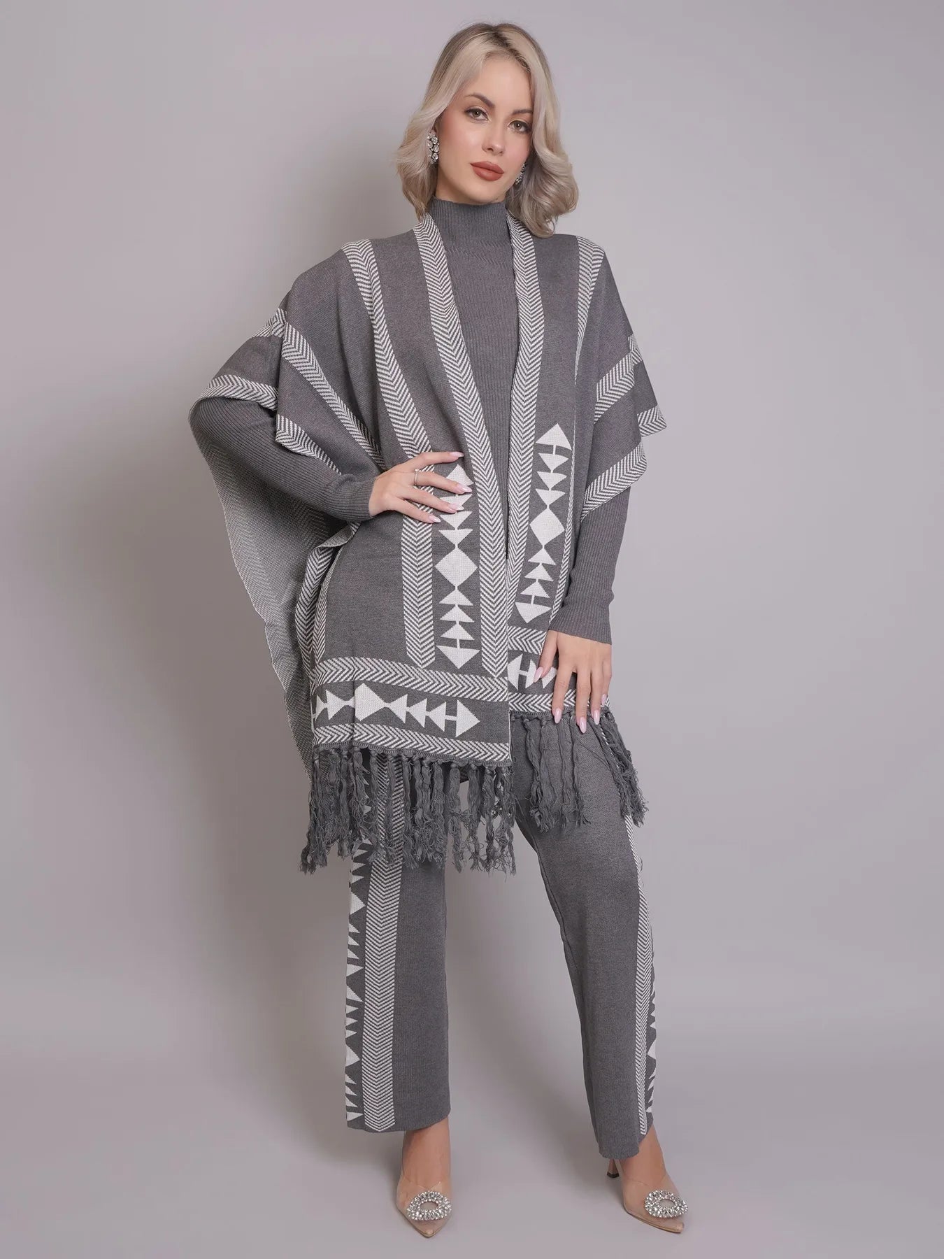 Aztec Printed Three Piece Set