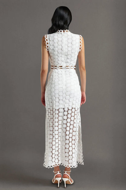 Lace Sleeveless Maxi Dress