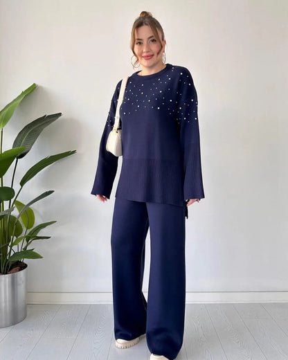 Pearl Detailed Two-Piece Set