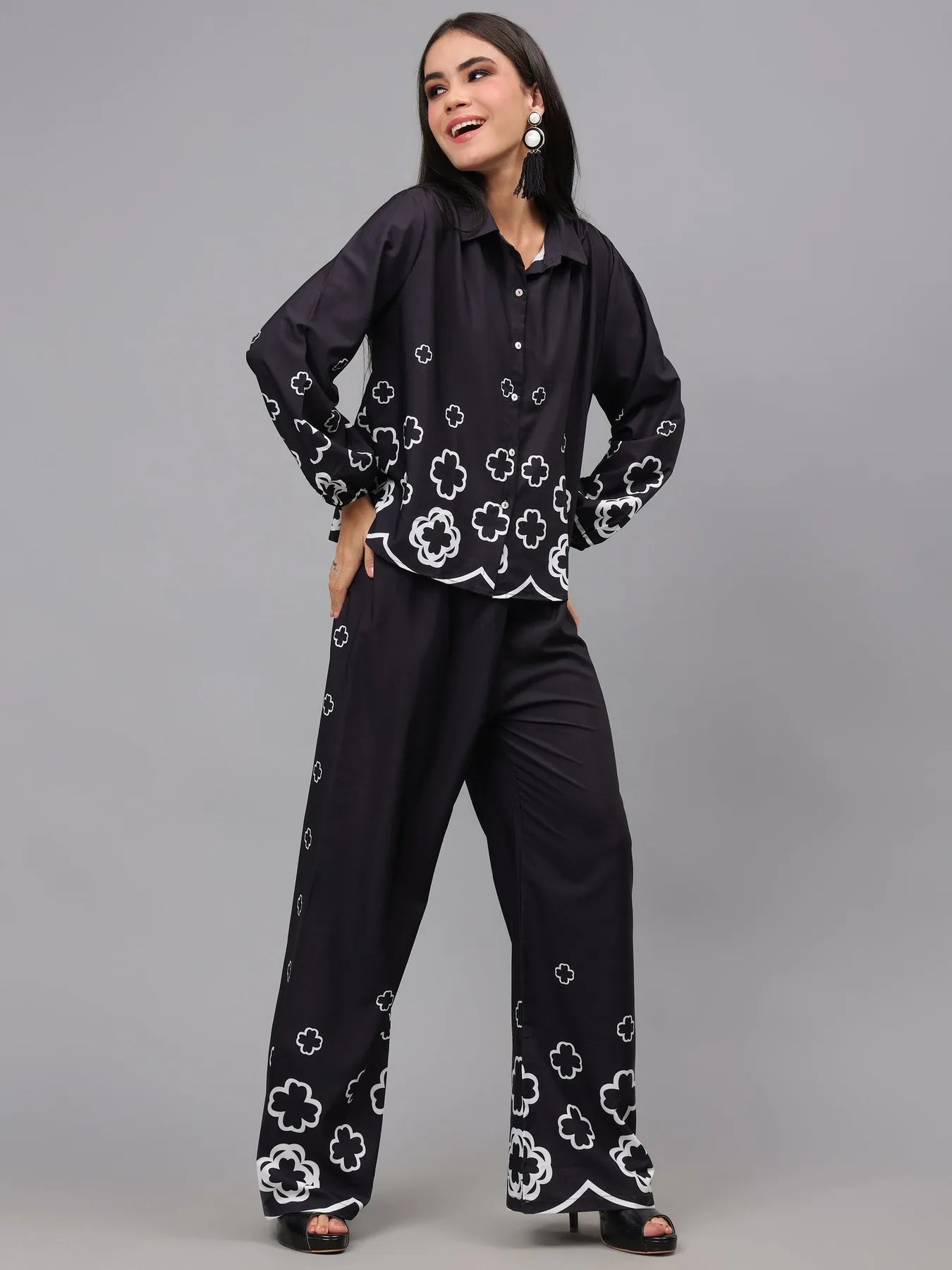 Floral Printed Two Piece Set