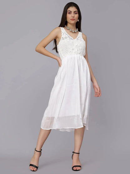 Summer Crochet Midi Dress