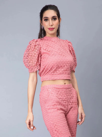 Schiffli Two-Piece Set