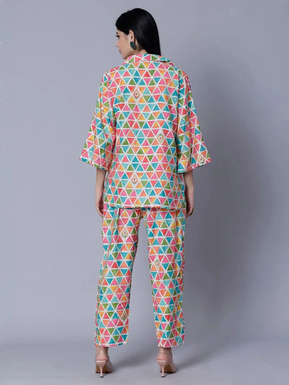 Multicolor Two-Piece Set