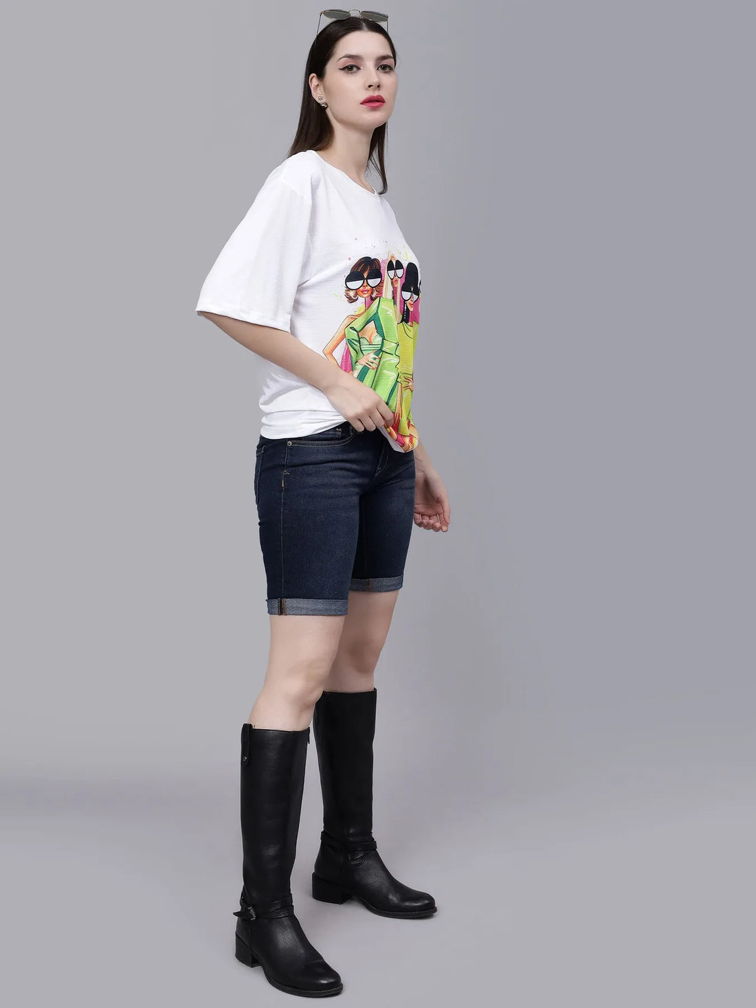 Girl Gang Graphic Oversized T- Shirt
