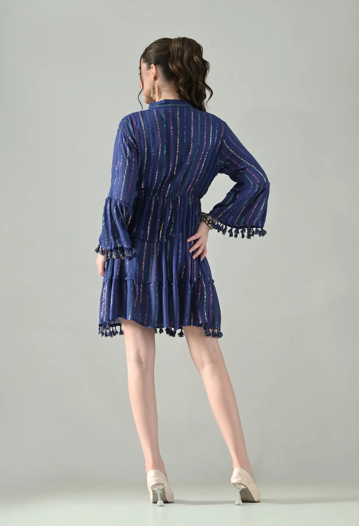 Lurex Charm Short Dress