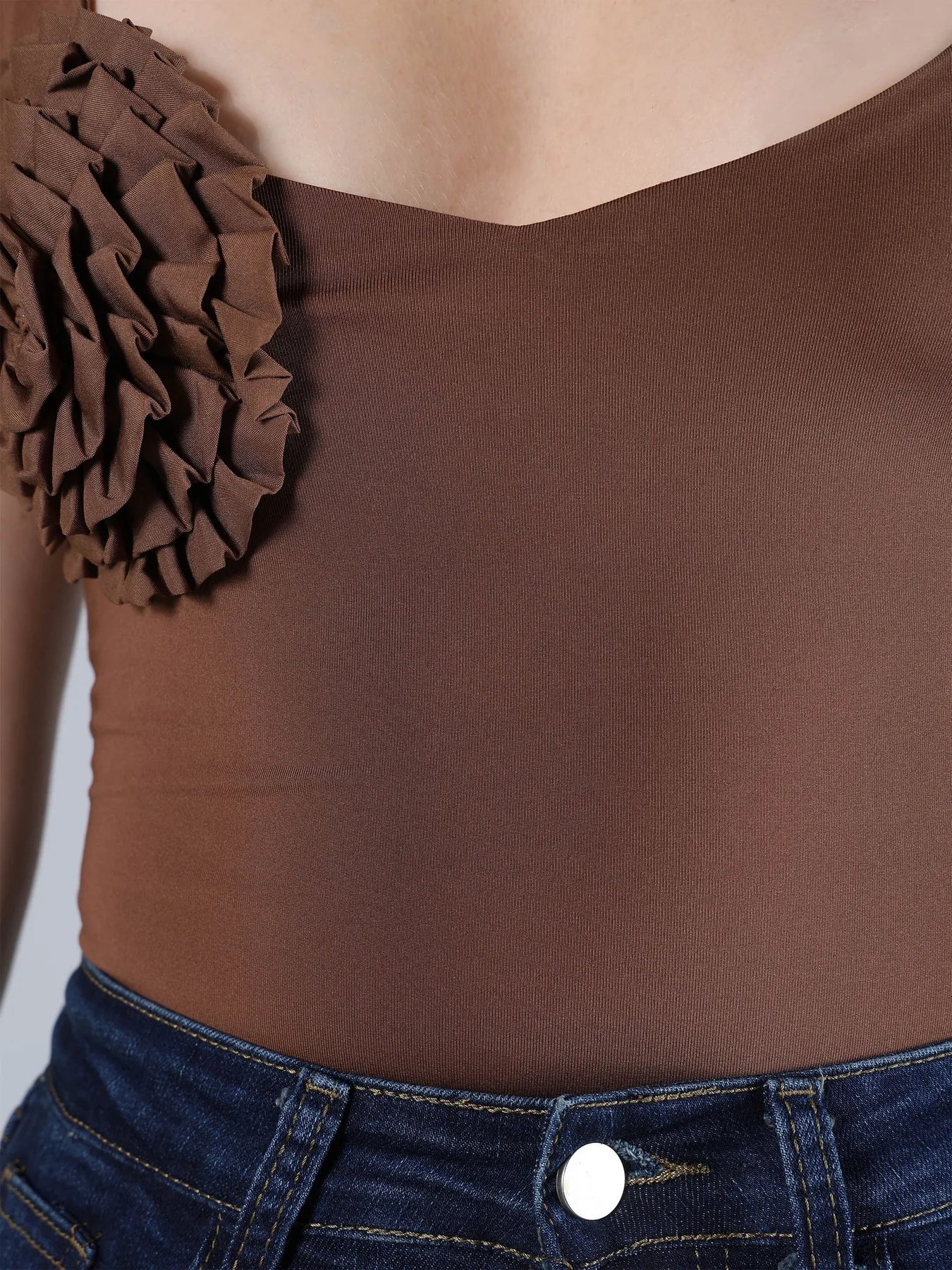 Flower Accent Bodysuit