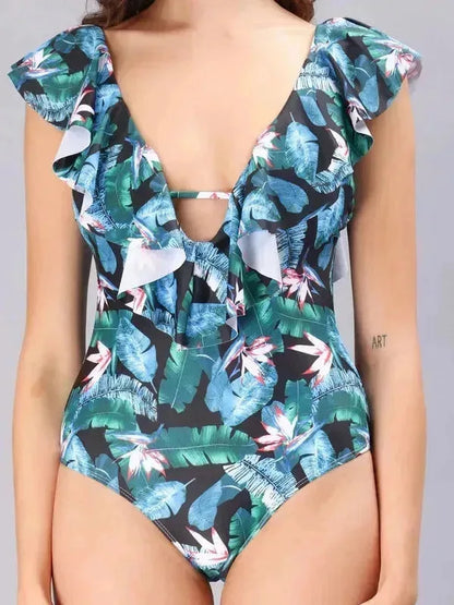 Tropical Print Monokini