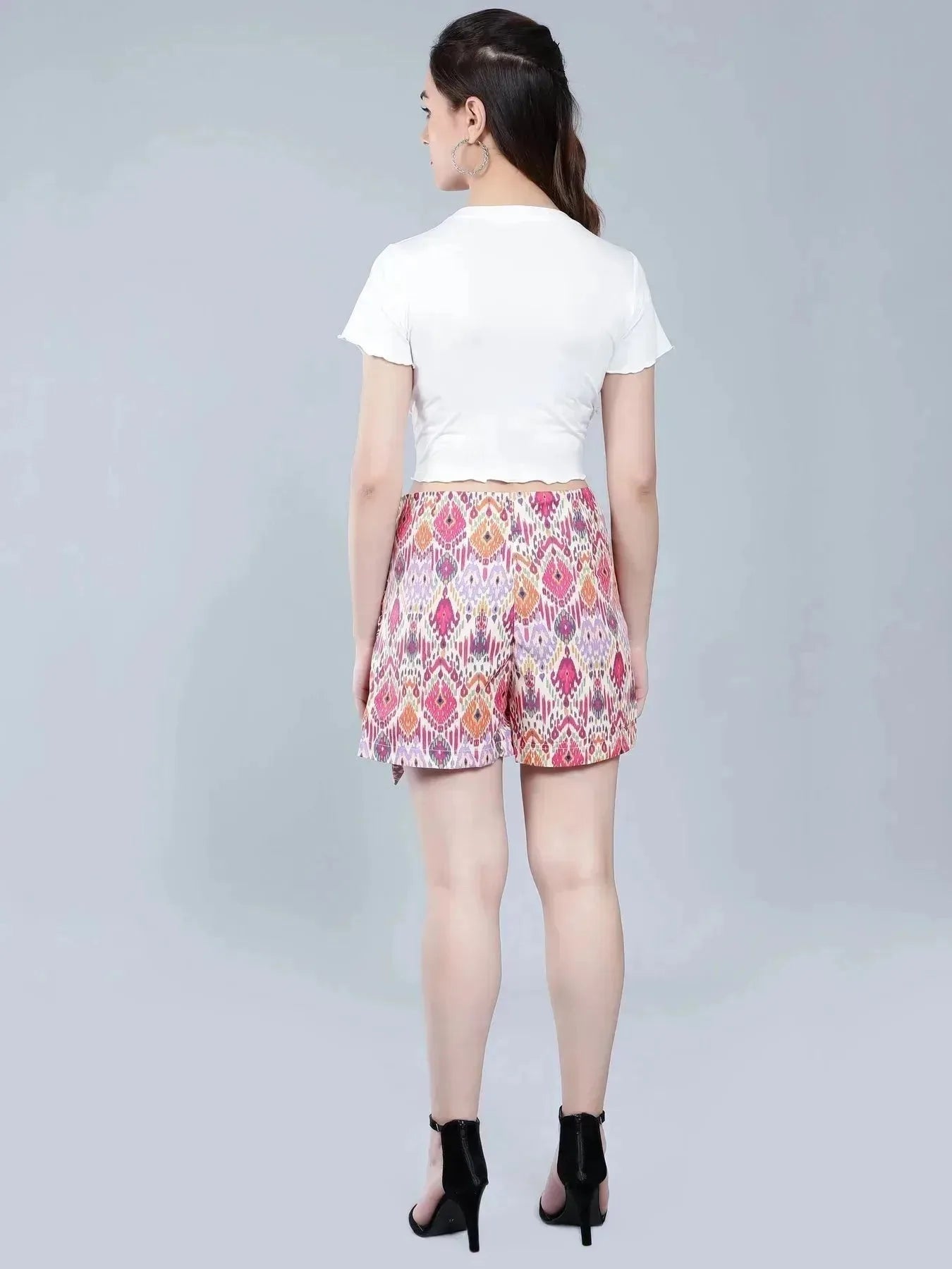 Strawberry Embroidery Crop Tee