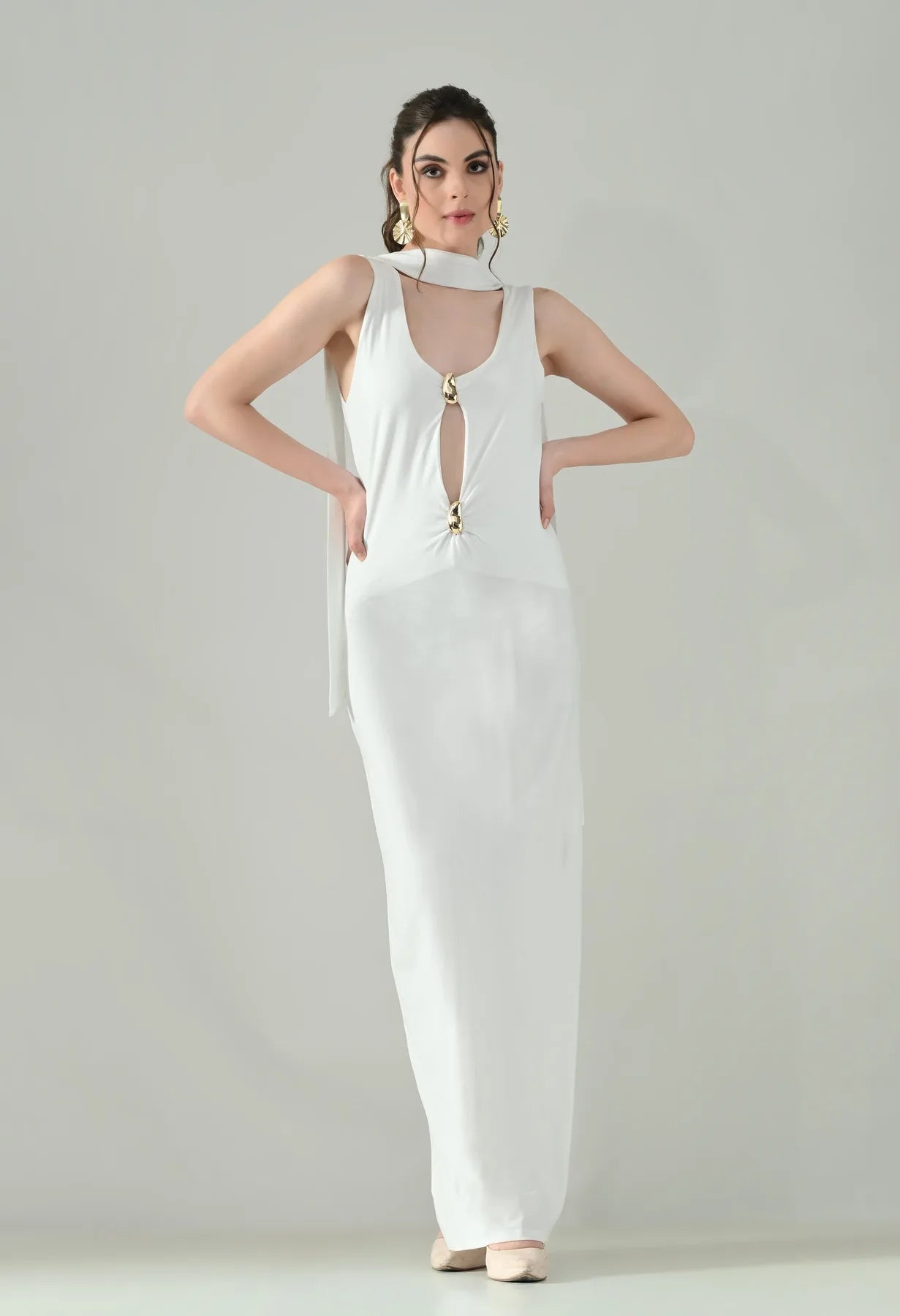Golden Grace Maxi Dress