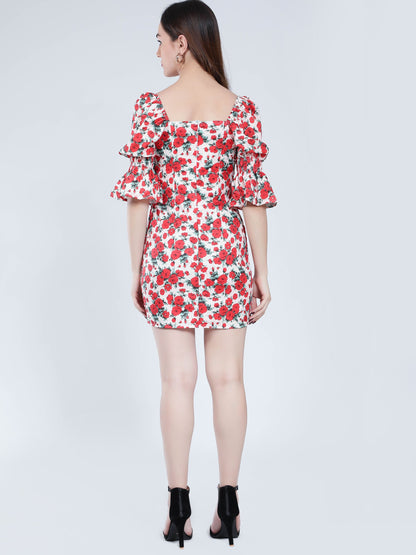 Floral Fitted Dress
