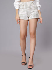 Button Accent Shorts