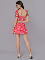 Pom Pom Ruffle Two Piece Set
