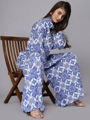 Majolica Print Oversized Two-Piece Set