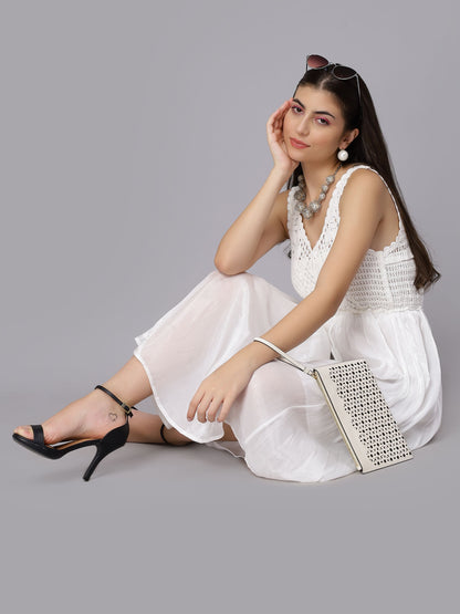 Summer Crochet Midi Dress