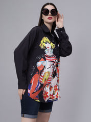 Hip-Hop Girls Oversized Shirt