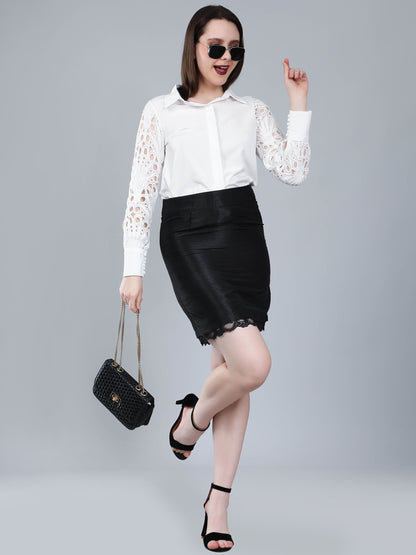 Lace Sleeves Shirt