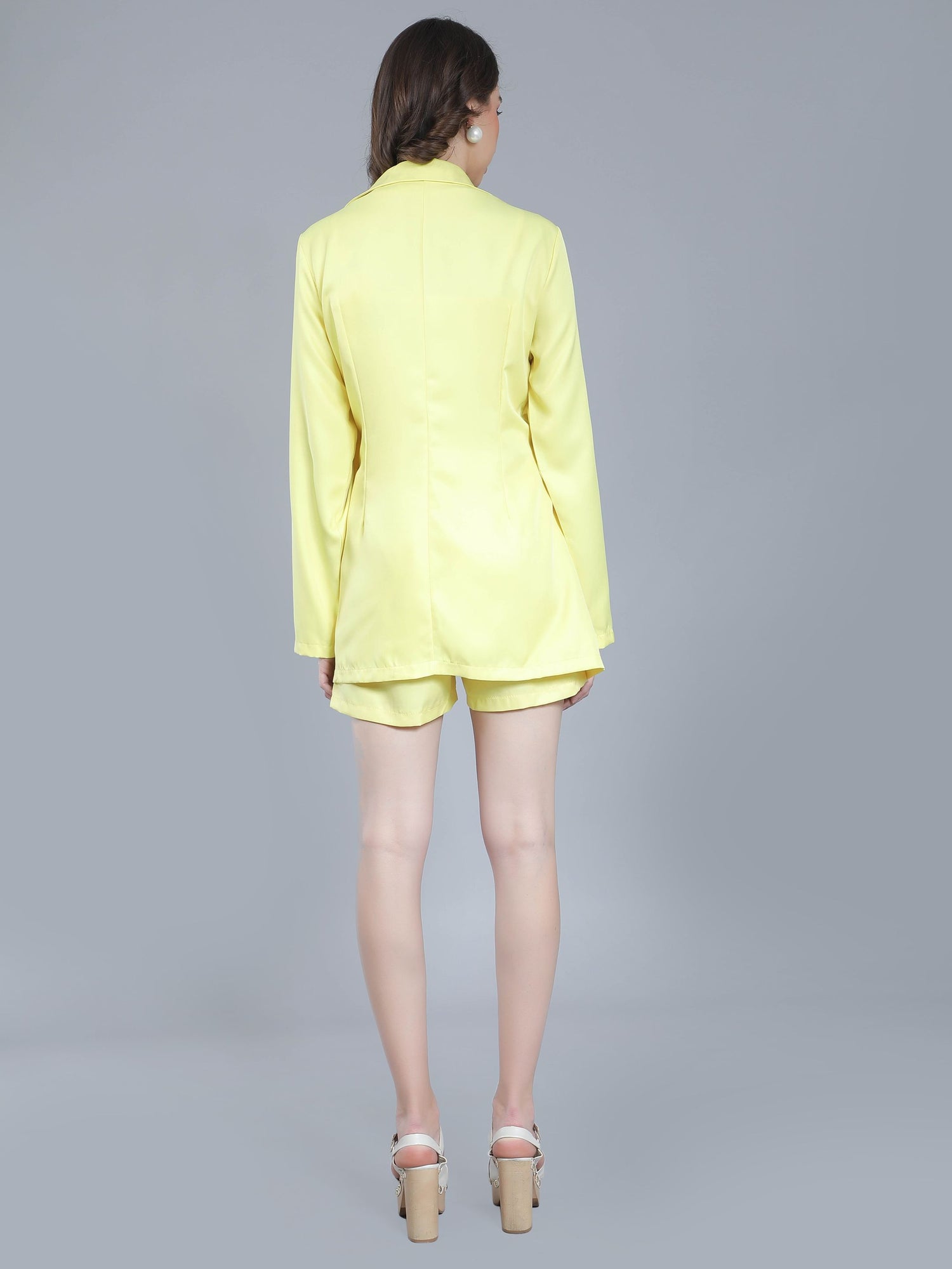Lapel Collar Two-Piece Set