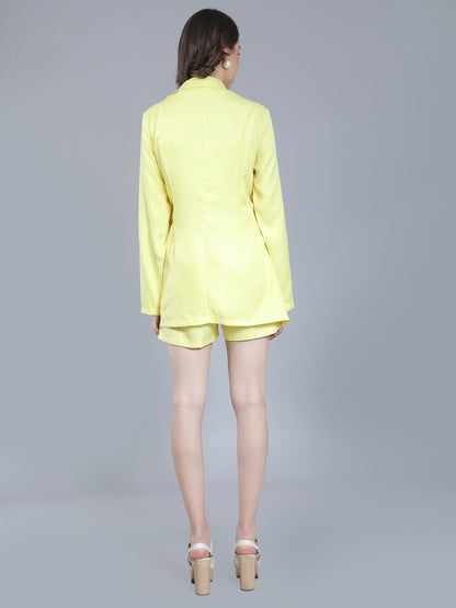 Lapel Collar Two-Piece Set
