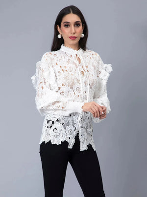 Lace Oversize Shirt