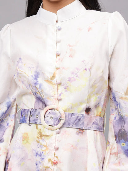 Floral Print Short Dress