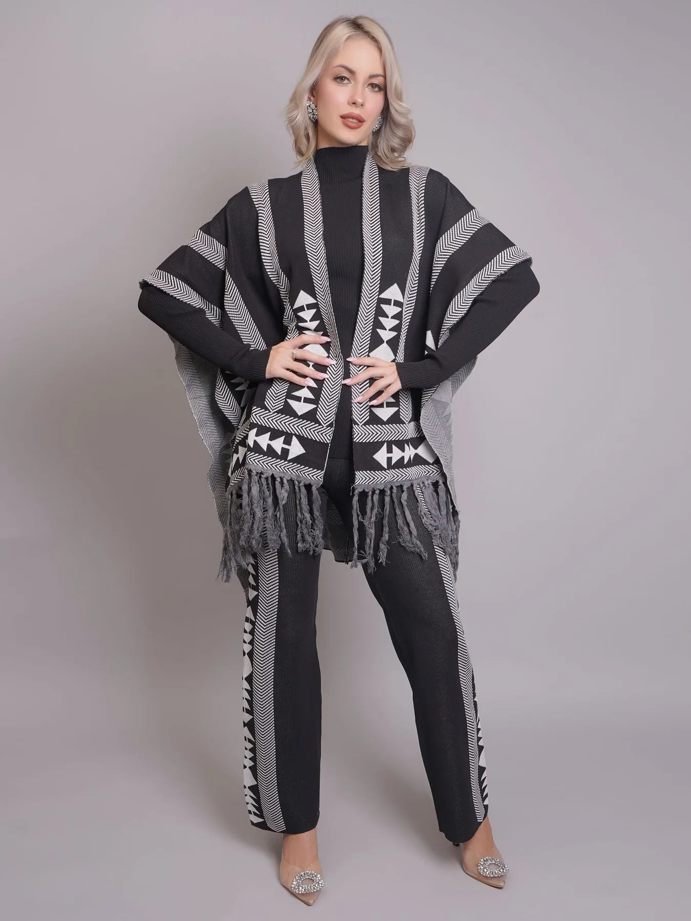 Aztec Printed Three Piece Set