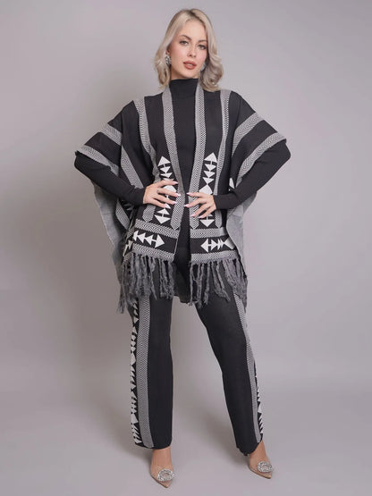 Aztec Printed Three Piece Set