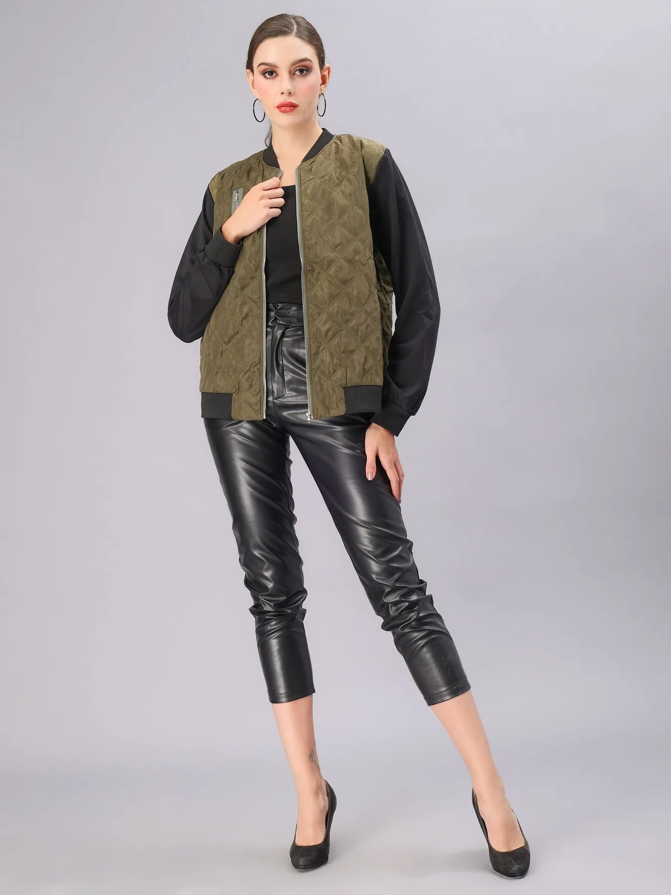 Zipper Bomber Jacket