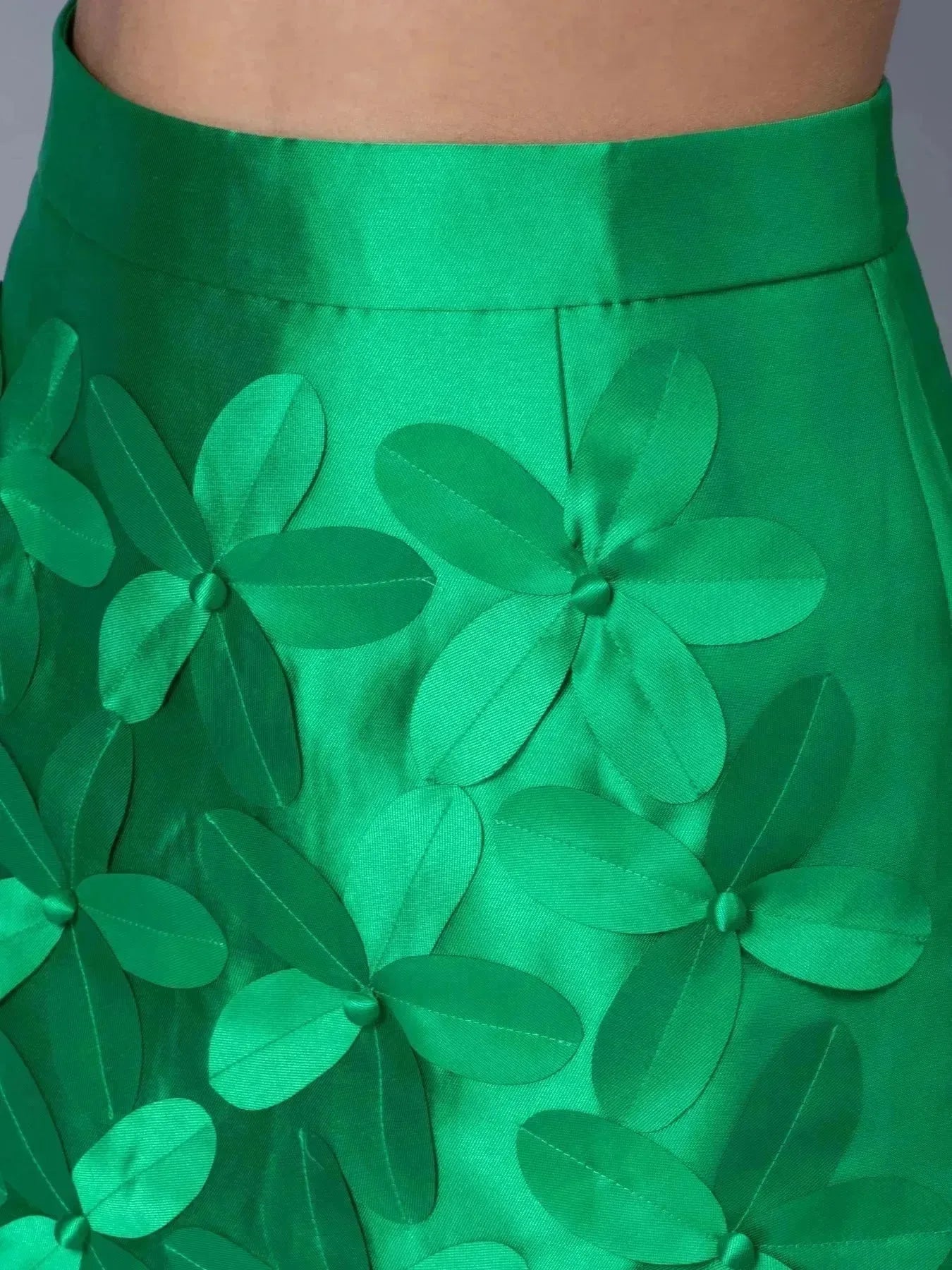 High Waist Flower Skirt