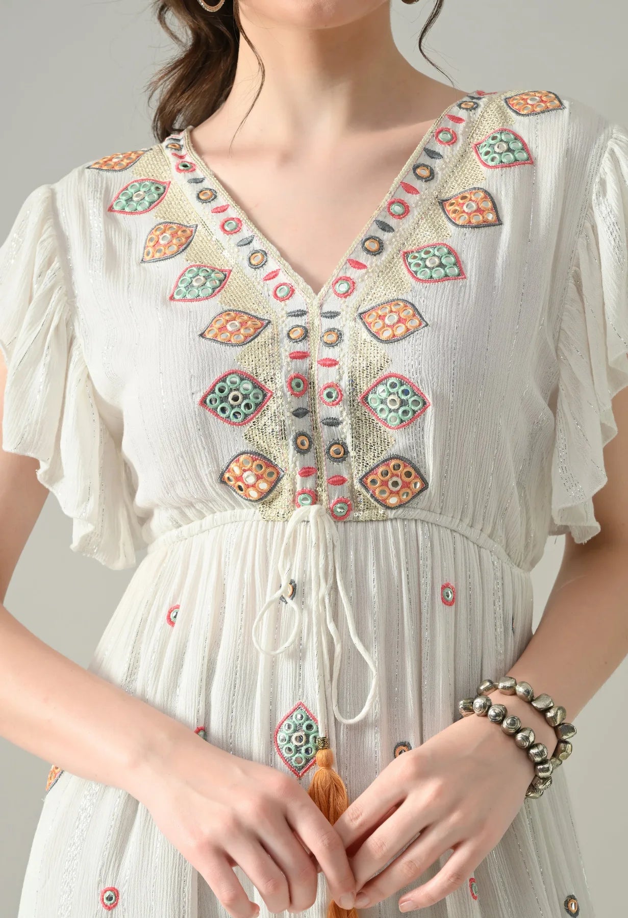 Mirror Charm Maxi Dress