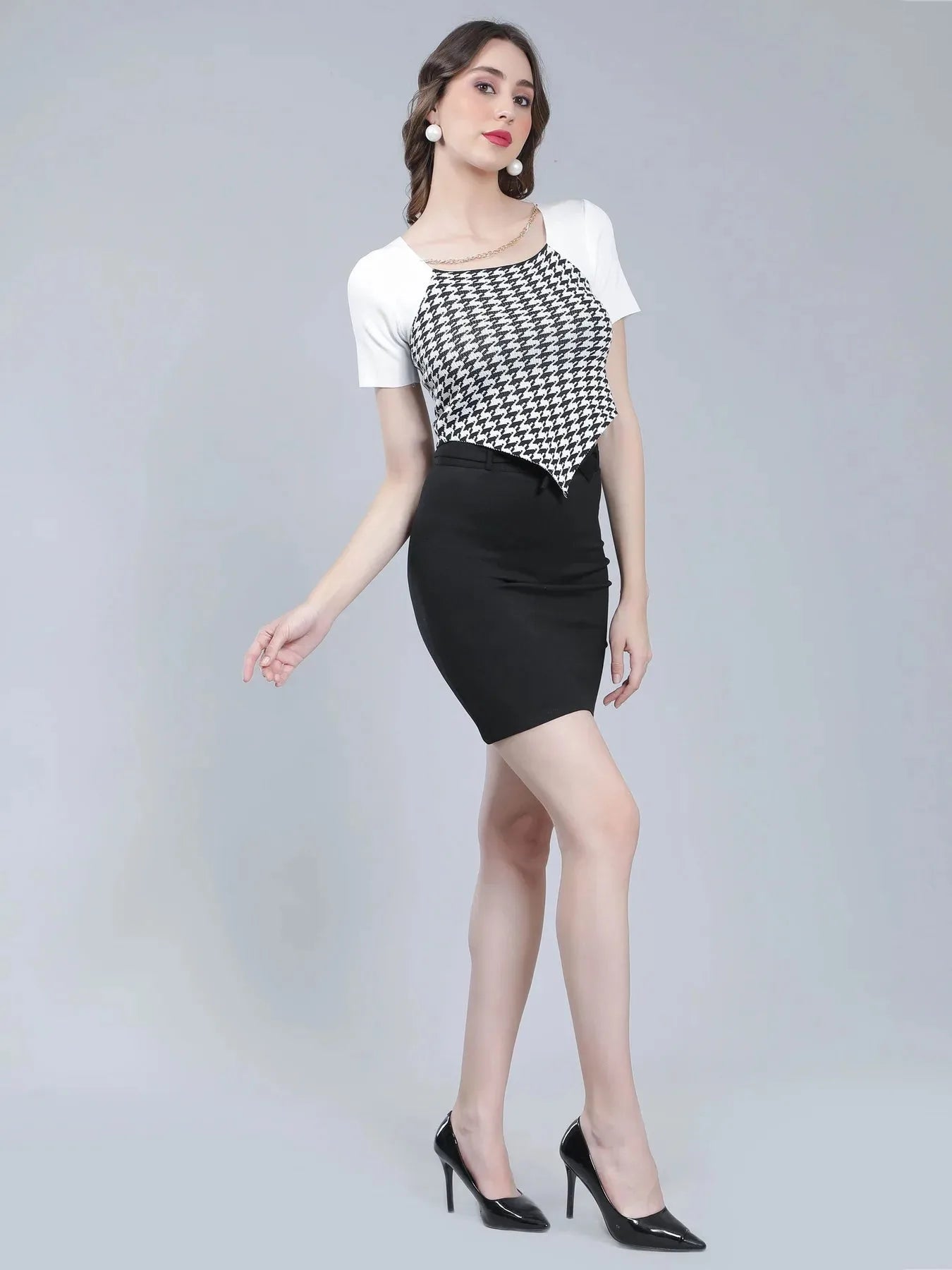 Herringbone Knitted Top