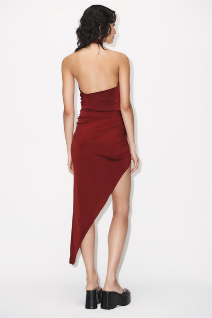 Draped Knit Dress