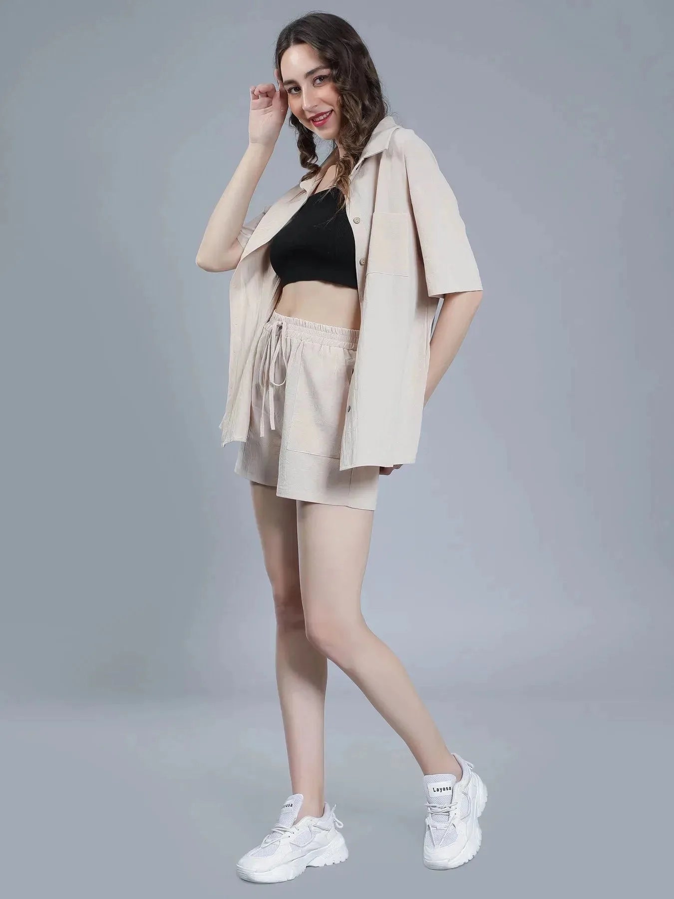 Shirt Shorts Two-Piece Casual Set