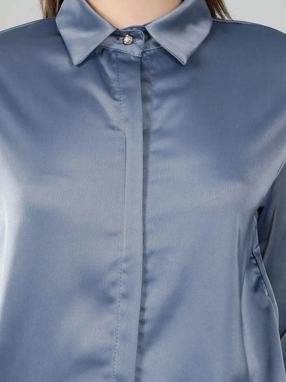 Glossy Satin Shirt