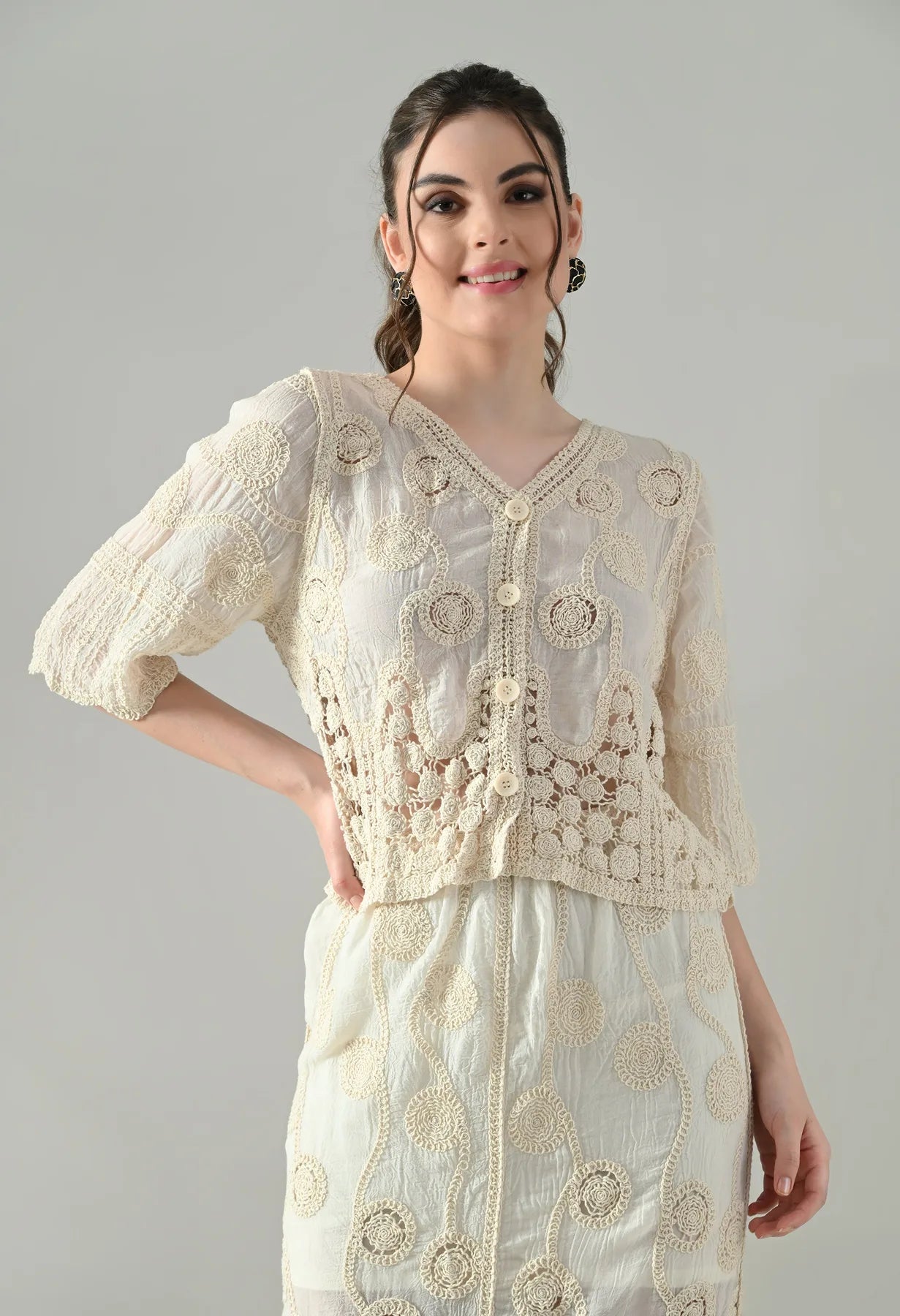 Crochet Charm Two-Piece Set