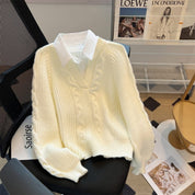 Cable Knit Woolen Cardigan