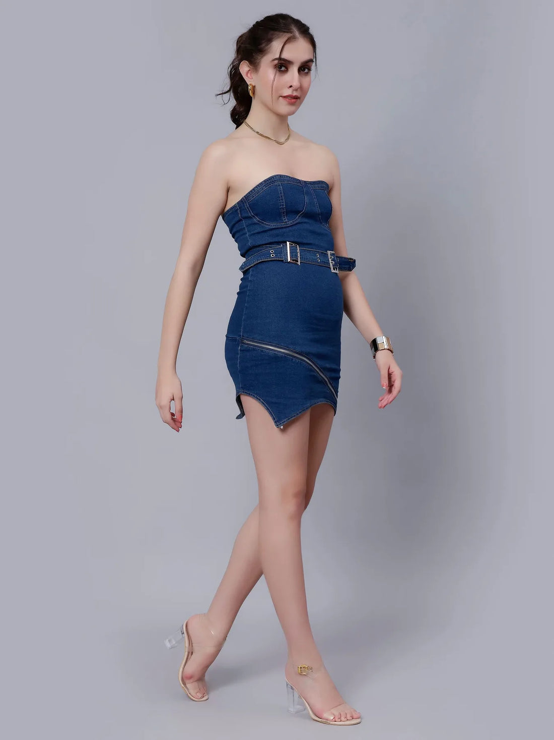 Bodycon Denim Tube Dress