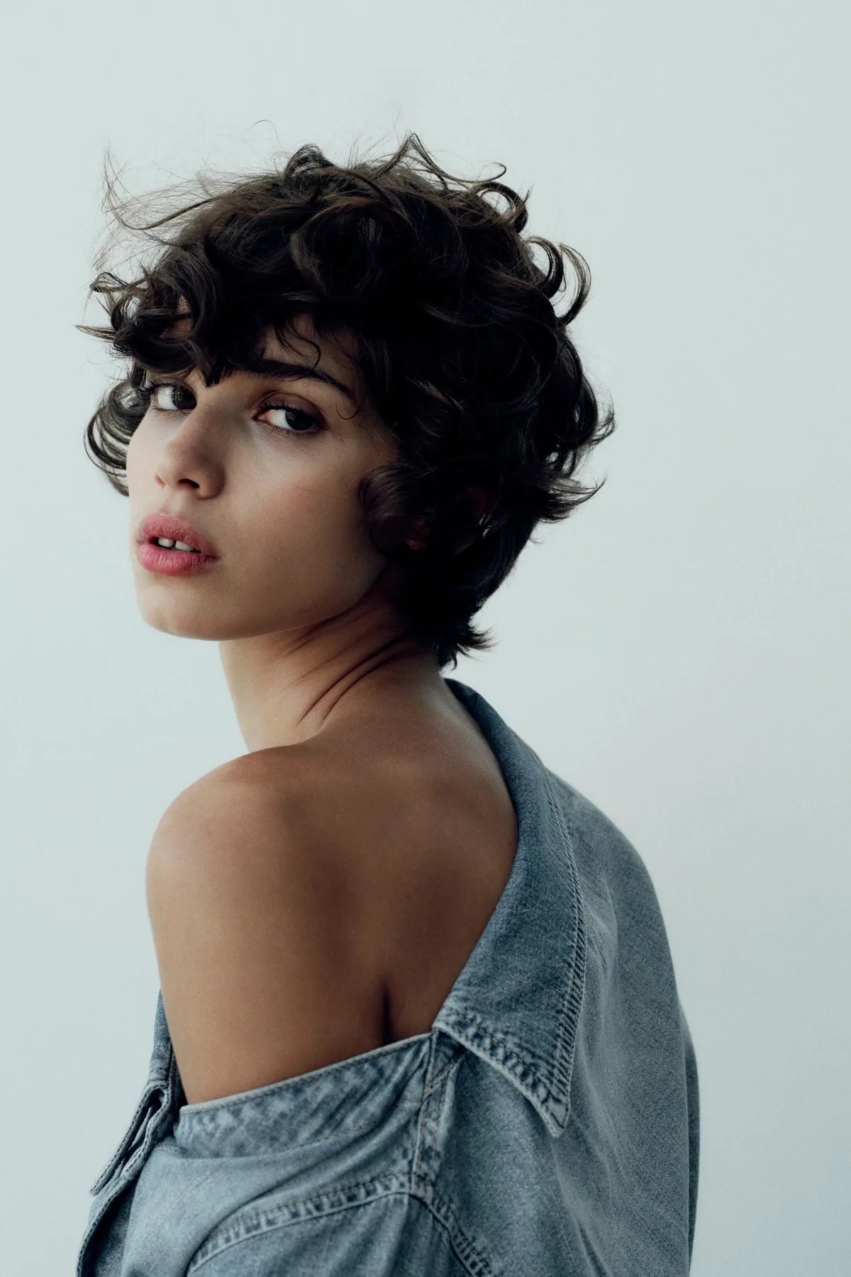 Asymmetric Denim Shirt